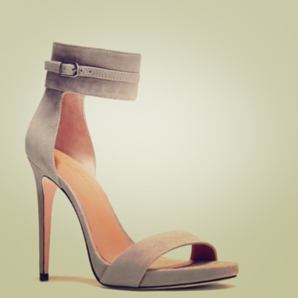 HALSTON HERITAGE ELLEN SUEDE HIGH HEEL SANDAL